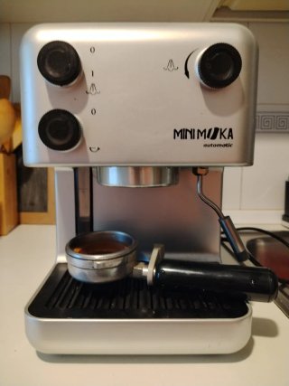 Cafetera Express Minimoka Automática Plateada