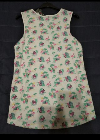 Camiseta sin mangas flamencos niña