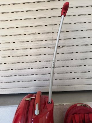 Maleta trolley Snoopy y mochila roja