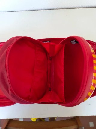 Maleta trolley Snoopy y mochila roja