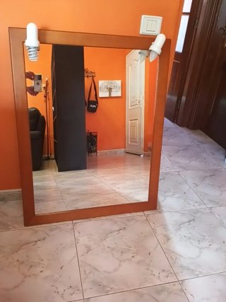 Espejo grande madera 1m x 0.80m