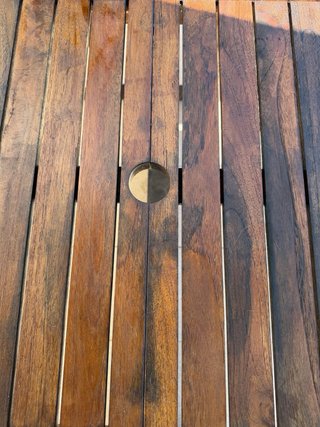 Mesa extensible teca maciza exterior