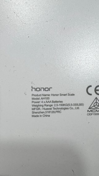 Báscula Inteligente Honor AH100 Bluetooth