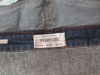 Pull&Bear Pantalones Vaqueros Rotos Azules 46