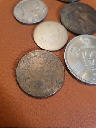 Lote de 6 monete antiche e moderne