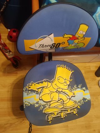Silla Escritorio Bart Simpson Patinador