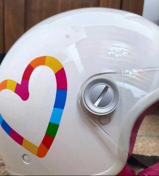 Casco Jet Agatha Ruiz de la Prada Corazón XS