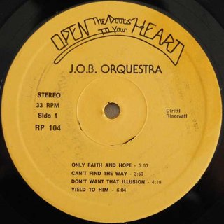 J.O.B. ORQUESTRA OPEN THE DOORS TO YOUR HEART LP