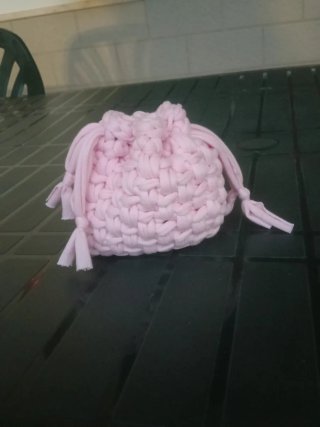 Portamonete uncinetto rosa