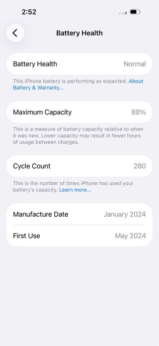 iPhone 15 128GB Negro Batería 88%