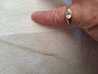 Anello con diamante oro