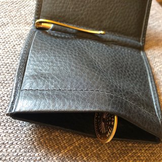 Cartera Billetero Monedero PIEL Negra nueva