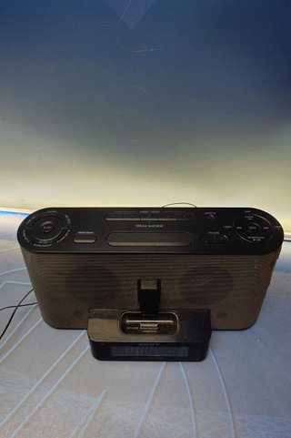 Altavoces, Radio Reloj Sony ICF-CS10IPMK2 Negro, con base para Ipod