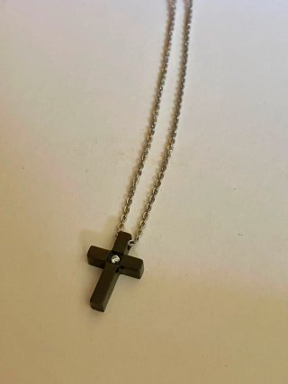 Collana Acciaio Inox Unisex Croce