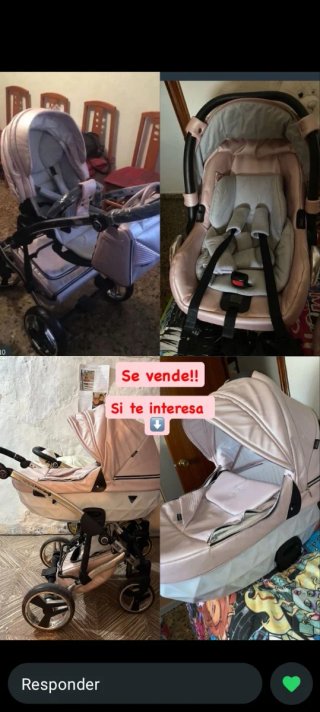 Carro Junama Rosa 3 Piezas