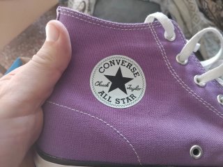 Converse Moradas Talla 46,5 solo 1puesta