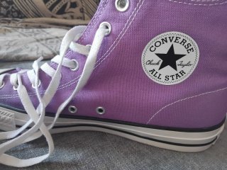 Converse Moradas Talla 46,5 solo 1puesta