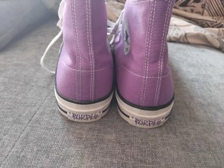 Converse Moradas Talla 46,5 solo 1puesta