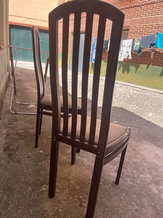 Juego de 2 Sillas de Comedor Madera