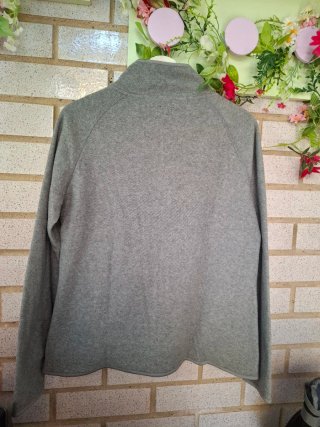 Chaqueta polar gris mujer talla XL