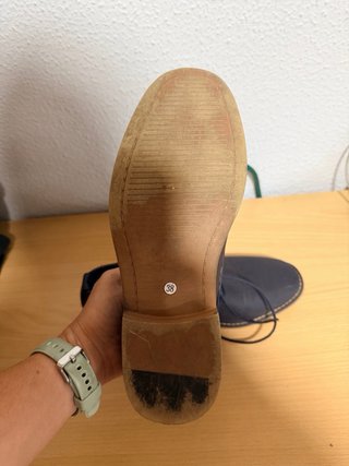 Zapatos KIDCLUB azul y marrón
