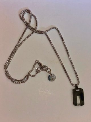 Collana S'Agapo Unisex Argento e Nero