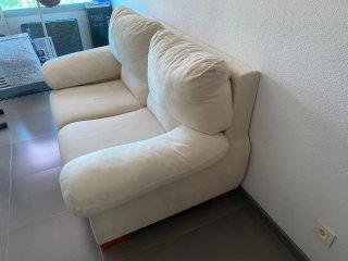 Sofá 2 plazas beige