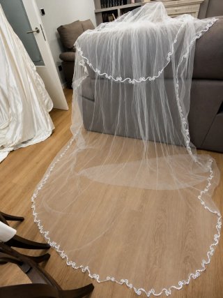 Vestido de Novia con Velo