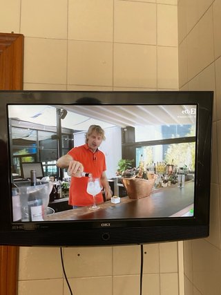 TV OKI con soporte
