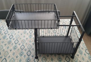 2 x Organizador de Armario Cocina Negro