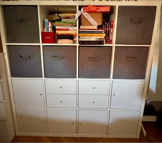 Estantería blanca cubos gran capacidad