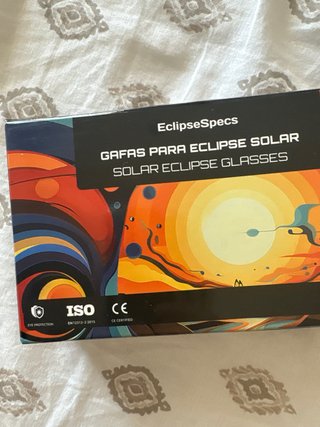 Gafas homologadas para eclipse solar