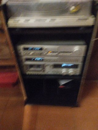 Equipo de música Technis: tocadiscos, amplificador