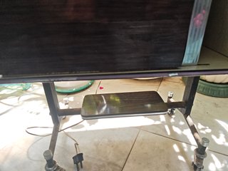 Mueble bar vintage madera y cristal