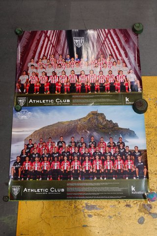 2 pósters Athletic Club 2017-2019 , Bilbao,  Fútbol