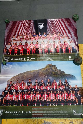 2 pósters Athletic Club 2017-2019 , Bilbao,  Fútbol
