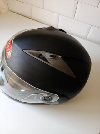 Casco de moto negro Twin Air