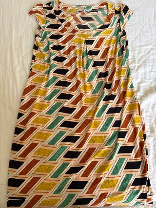 Abito donna fantasia geometrica taglia L