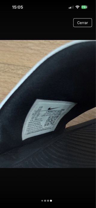 Chanclas Nike Blancas y Negras