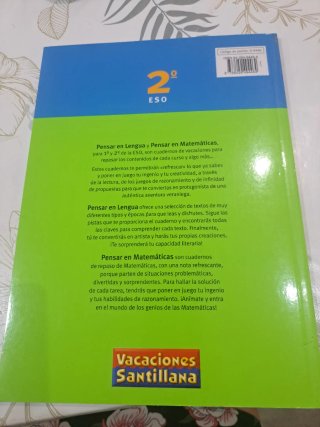 VACACIONES PENSAR EN MATEMATICAS 2 ESO