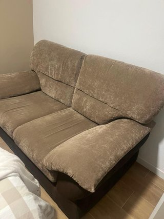 2 Sofás de 2 plazas en tela