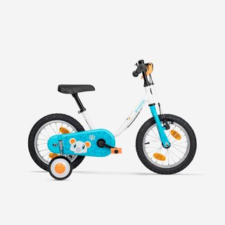 Bicicleta niños 14 pulgadas Btwin 100 Artic blanco 3-4,5
