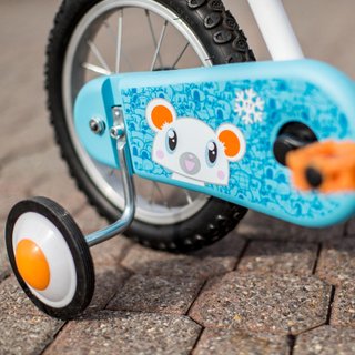 Bicicleta niños 14 pulgadas Btwin 100 Artic blanco 3-4,5