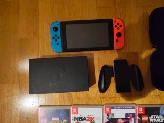 Nintendo Switch + 7 Juegos + Accesorios