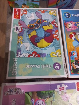 Lote 6 Puzzles de  3 y 4 años
