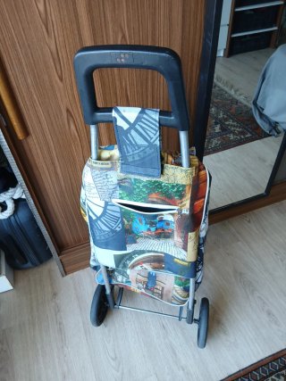 Carro de la compra con ruedas