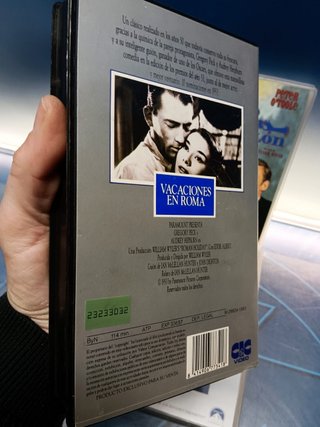4 PELICULAS VHS románticas, Audrey Hepburn