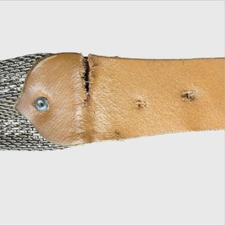Cintura Nanni Vintage Pelle Oro Argento