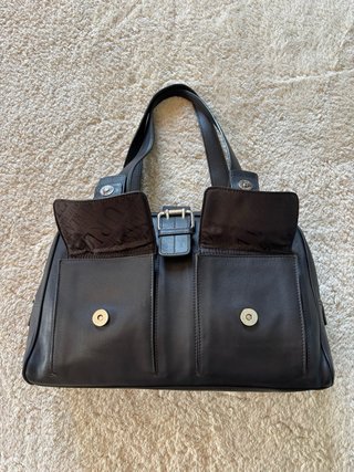 Borsa Furla Bauletto pelle marrone scuro