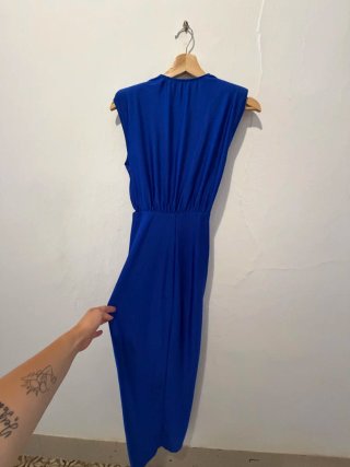 Vestido fiesta azul eléctrico